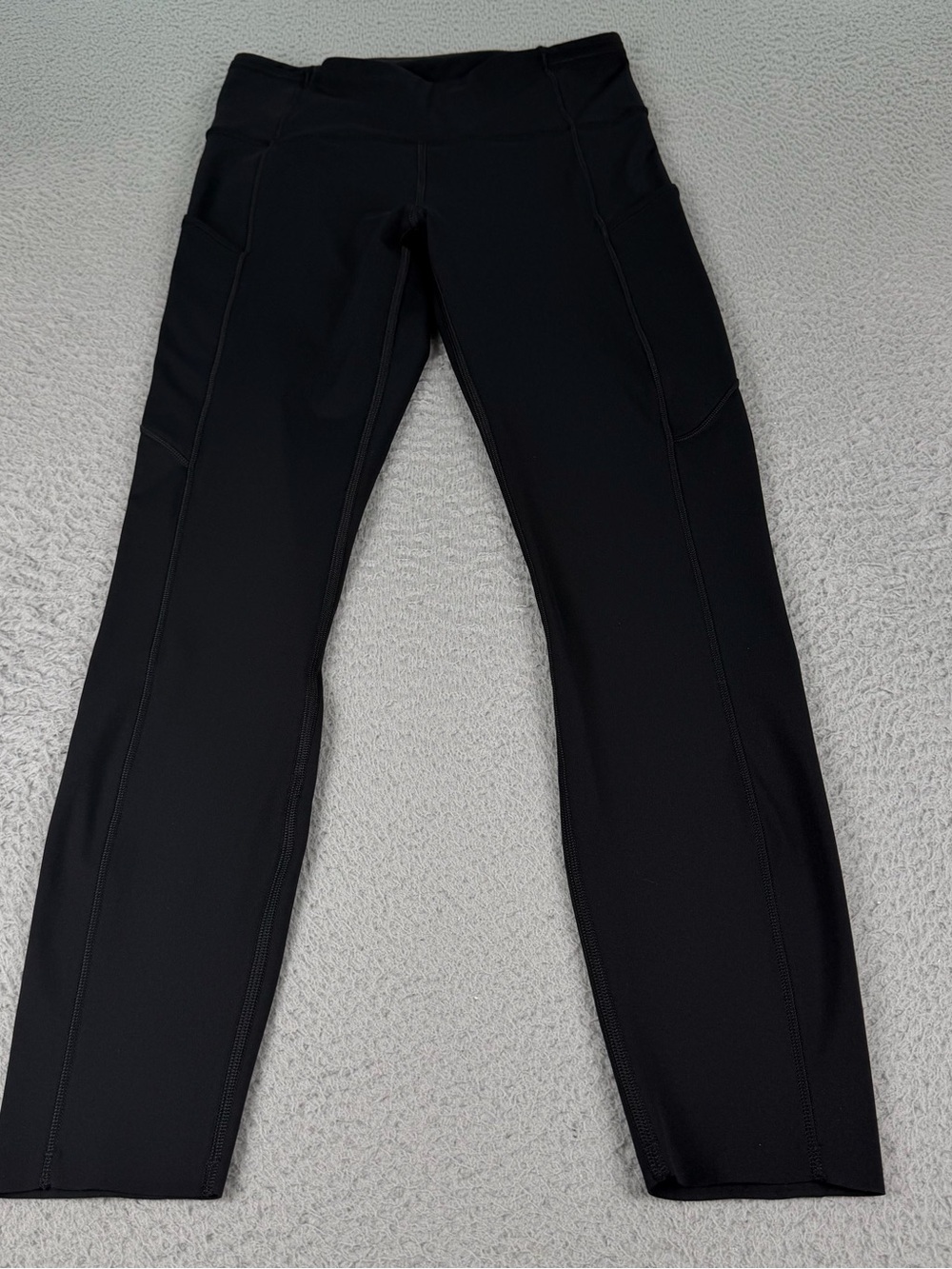 Lululemon Fast Free Tight Womens 6 Black Athletic Pull On Leggings Yoga Gym